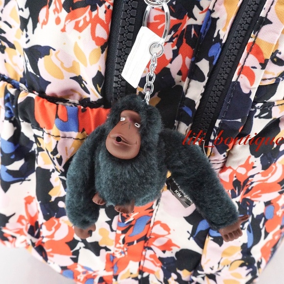 NWT Kipling BP4361 Seoul Go Backpack Laptop Travel Bag Polyester Splashy Posies - Picture 10 of 12